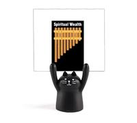 Drame Humain Spiritual Wealth Memo Holder Cartoon Black Cat Stand Decoration