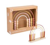 Dranng Boulier en Bois pour, Compter Les Perles pour Les mathématiques, Cadre de comptage Miniature, Jouets d'apprentissage préscolaire à 4 rangées, boulier en Bois éducatif pour l'élémentaire