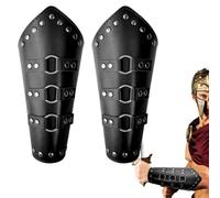 Dranng Brassard Médiéval D'-Bras Brassards Protecteurs Punk en Cuir PU
