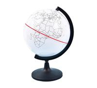 Dranng Globe pour Tout-Petits | Globe Terrestre Vierge Portable à Colorier | Modèle Non Peint sur Support, Effaçable pour Garçons et Filles