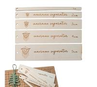 Dranng Guide D'espacement en Macramé | 5 Pièces Outils Et Équipement en Macramé, Outil D'espacement De Motif De Séparateur De Règle De Guidage en Bois
