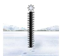 Dranng Jauge De Neige Extérieur - Jauge Précise pour Pluie - Règle Métallique à Flocons de Neige Hivernaux,pour Jardin Pelouse Arrière-Cour Patio Extérieur Cour Eau Hiver
