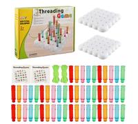 Dranng Jeu d’Enfilage Éducatif pour Tout-Petits - Jouet d’Empilage pour Bébé,Blocs de Défi 2 Joueurs - Apaisement, Résolution de Problèmes, Apprentissage des Chiffres et Éveil