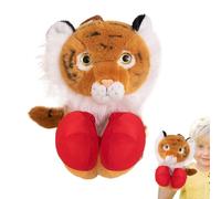 Dranng Marionnettes à Main Animaux - Jouet en Peluche Drôle - Marionnettes Éducatives Émotionnelles avec Bras Rétractable 3 Ans et Plus Jeu de Rôle Contes Activités Festives