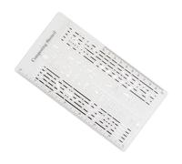 Dranng Pochoir de Composition pour Auteur de Chansons,Modèle de Notes de Musique - Règle de Rédaction de Chansons avec Symboles et Gabarit pour Portée Musicale et Création de Notes