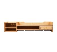 Dranng Socle Rehausseur Écran | Surélévateur d'Ordinateur en Bois pour Bureau | Organisateur Rangement pour PC Imprimante Ordinateur Portable Clavier Fournitures