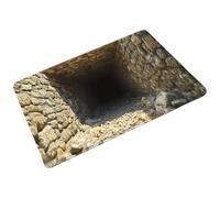 Dranng Tapis de Sol 3D Illusion d'Optique | Tapis Anti-Dérapant À Illusion D'Abîme Infini,Paillasson d'Entrée | pour Décoration Intérieure Séjour Chambre Salle de Bain Hall Couloir et Porte