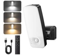 Draome Éclairage Extérieur Détecteur de Mouvement, Applique Murale LED 10000mAh, 600LM 3CCT Dimmable avec Télécommande, Minuteur, 3 Modes, IP65 Étanche Lampe de Sécurité pour Jardin Patio Garage