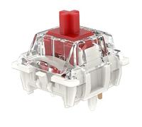 DRAOZA Gateron G Red Pro 3.0 Commutateurs linéaires RVB SMD pré-lubrifiés à 5 broches pour clavier mécanique MX Gaming (G Pro 3.0, rouge, 36 pièces)