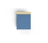 Drap ajusté Premium Ranforce King (160 x 200 + 30 cm), 100% Coton, 155 Fils, Bleu | Doux, Durable, Lavable en Machine à 30 °C | Idéal pour Les Chambres douillettes