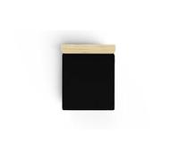 Drap ajusté Premium Ranforce King (160 x 200 + 30 cm), 100% Coton, 155 Fils, Noir | Doux, Durable, Lavable en Machine à 30 °C | Idéal pour Un Sommeil Luxueux