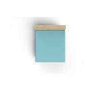 Drap ajusté Premium Ranforce Queen - 100% Coton - Turquoise - 150 x 200 + 30 cm - 155 Fils - 117 g/m² - Lavable en Machine à 30 °C - Doux et Durable