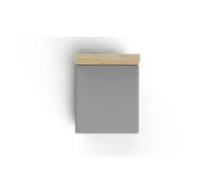 Drap ajusté Premium Ranforce Queen - Gris foncé - 150 x 200 + 30 cm - 100% Coton - 155 Fils - 117 g/m² - Lavable en Machine à 30 °C - Doux et Durable