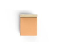 Drap ajusté Premium Ranforce Super King - 100% Coton - 180 x 200 + 30 cm - Orange pâle - Doux, Respirant, Parfait pour Une expérience de Sommeil Luxueuse