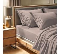 Drap ajusté Premium Ranforce Super King (180 x 200 + 30 cm) - 100% Coton, Nombre de Fils 145, Lavable en Machine à 30 °C - Couleur Beige élégante pour Un Confort Luxueux