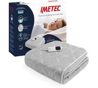 Imetec - Surmatelas Chauffant Adapto Chauffe Lit Double, 150 x 80 cm - Chauffage Rapide, Température Constante Personnalisée, Tissu Matelassé Hypoallergénique - 6 Températures - Fabriqué en Italie