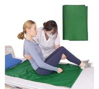 Drap coulissant pour personnes alitées, 75 x 95 cm, pour tourner, déplacer et positionner les personnes âgées, pour les soins à domicile, les hôpitaux, l'aide au transfert - Vert