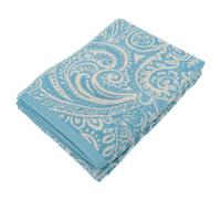 Drap de bain 100% coton 100x150 cm motif mandala collection PLENTY bleu