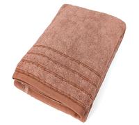 Drap de bain 100% coton 500 g/m² 100x150cm VIVID marron Terre-cuite