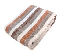 Drap de bain 100x150 cm pur coton collection VISTA blanc jaune