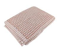 Drap de bain 100x150 cm pur coton motifs quadrillés collection GLOW marron