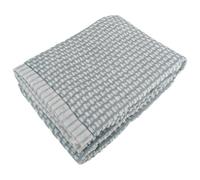 Drap de bain 100x150 cm pur coton motifs quadrillés collection GLOW vert