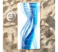 Drap de Bain 200X100 Géométrie du Gradient Vert Serviette de Bain Grande Taille Microfibre,Serviette de Plage XXL Microfibre Anti Sable Homme Femme,Couverture de Plage pour Natation Sport