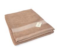 Drap de bain 90x200 cm FICUS Marron 500 g/m2 pur coton biologique