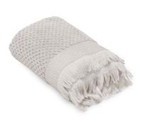 Drap de bain 95x140 cm TETHYS micro-coton blanc Perle