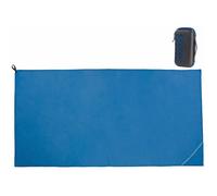 Drap de bain en microfibres 200 x 100 cm avec sac - coloris bleu