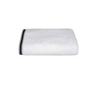 - Drap de bain Joia avec liseré 150x100 cm - Blanc et Noir - Joia