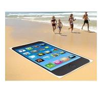 Drap de bain microfibre dessin Smartphone Noir - 165 x 90 cm Noir G