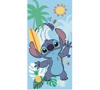 Drap de bain - Stitch - 70x140 cm - 100% coton - Blanc - Uni