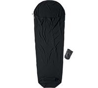 Cocoon Drap de sac Mérinos Mummy (sarcophage) 220 x 80-60 cm Noir