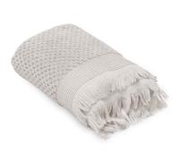 Drap de douche 70x130 cm TETHYS micro-coton blanc Perle