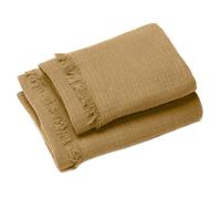 Drap de douche 70x130 et serviette 50x90 KEA mousseline coton houblon