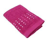 Drap de douche 70x140 cm 100% coton 550 g/m2 PURE POINTS Violet Prune