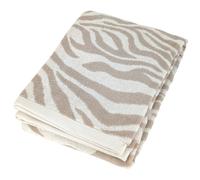 Drap de douche 70x140 cm ZEBRA SOFT pur coton motif zèbre beige