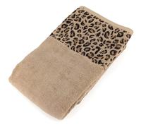 Drap de douche en pur coton 70x140 cm collection WILD II jaune