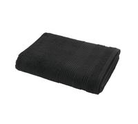Douceur d'Intérieur - Drap de douche Tendresse 70x130cm éponge unie 100% coton Noir