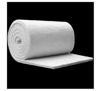 Drap de fibre céramique de 20mm d'épaisseur Pare-feu isolant thermique, résistant jusqu'à 1315 °C Utilisable pour les cloisons, les cheminées, les fours(61x250cm)