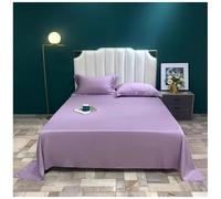 Drap de Lit en Satin Tencel 80 Fils - Linge de Lit en Jersey Lisse des Deux Côtés - Qualité Jersey Rafraîchissante - Respirant et Doux pour Peau 01,50x70 cm x2