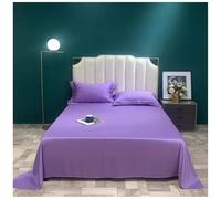 Drap de Lit en Satin Tencel 80 Fils - Linge de Lit en Jersey Lisse des Deux Côtés - Qualité Jersey Rafraîchissante - Respirant et Doux pour Peau 14,245 * 270cm