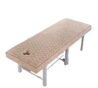 Drap de lit épais en velours cristal for salon de beauté, couvre-lit simple for table de massage, spa, hôpital, hôtel, couvre-lit for salon de beauté(Khaki,80x190cm)