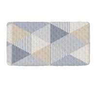 Drap de lit portable lavable au design scandinave bleu marron pour enfants, matelas de voyage 127 x 63,5 cm (drap, lit non inclus)