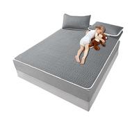 Drap de lit rafraîchissant - Tapis de lit d'été léger en Gel rafraîchissant | Surmatelas Respirant et rafraîchissant pour Les Sueurs Nocturnes, Tapis de lit en Tissu Frais au Toucher évacuant