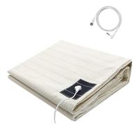 Drap de mise à la terre avec câble de terre européen, 90 % coton biologique et 10 % fibre d'argent, drap de mise à la terre respirant pour un meilleur sommeil, tapis de sol Grounding Fitted Sheet
