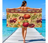 Drap de Plage Anti Sable Sechage Rapide 170 cm x 90 cm Cartoon Cocooning Serviette de Plage Microfibre Style scandinave Vivant Calme Frais Nature Grand arbre Absorbante Super Couverture de Plage