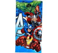 Drap de Plage Avengers Marvel ou Serviette de Bain Avengers Marvel 70 X 140 Cm en Coton (Serviette Avengers B)