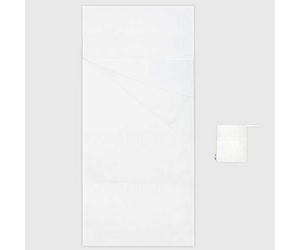 Drap de Sac de Couchage en Soie Naturelle, Sac à Viande rectangulaire, Drap de Voyage 85x220 cm à Utiliser Seul ou dans Votre Sac de Couchage (Blanc Duchesse)